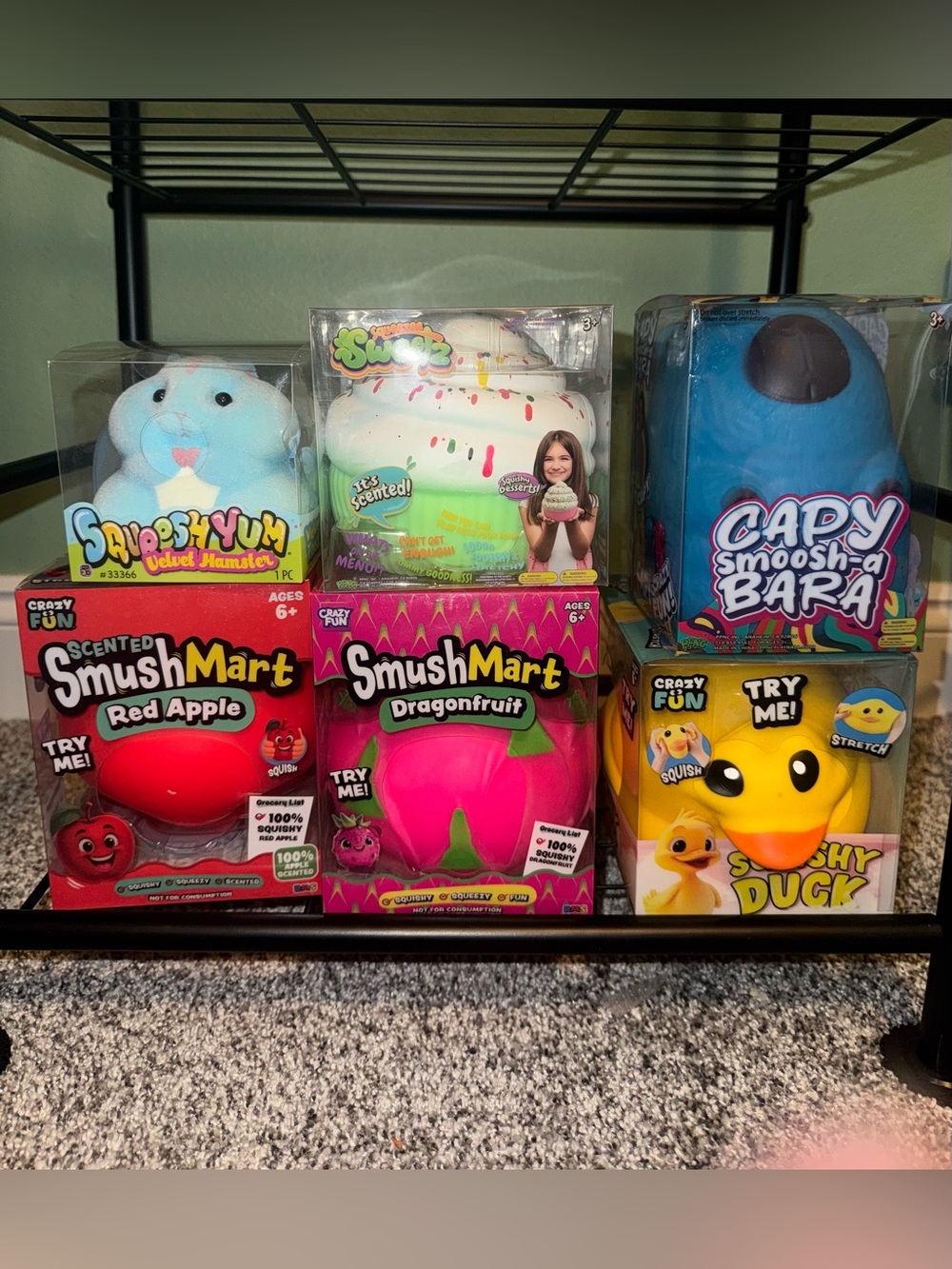Smushmart Apple Dragonfruit Cupcake Squishy bundle NEW Five Below